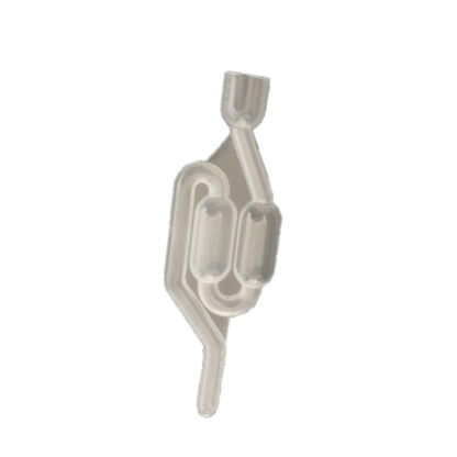 ซีลน้ำไอเสียทางเดียว Home Brew การหมักไวน์ Airlock Brewing พลาสติกปิดผนึก Air Lock เช็ควาล์ว วาล์วปิดผนึกน้ำ, Uncovered plain check valve, Common check valve with cover
