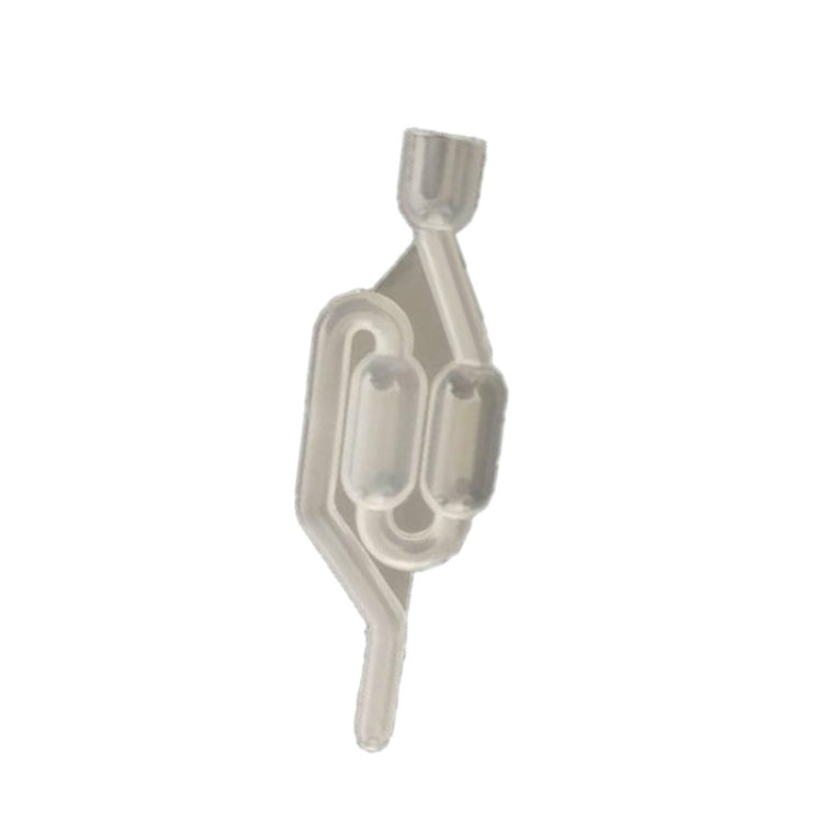 ซีลน้ำไอเสียทางเดียว Home Brew การหมักไวน์ Airlock Brewing พลาสติกปิดผนึก Air Lock เช็ควาล์ว วาล์วปิดผนึกน้ำ, Uncovered plain check valve, Common check valve with cover