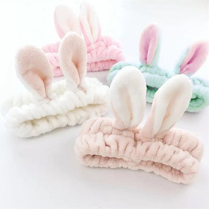 น่ารักยืดหยุ่นแมวหูHeadbandsผู้หญิงแต่งหน้าล้างหน้าHeadbandทรงผมFacial Mask Headwrap Hairbandอุปกรณ์เสริมผม