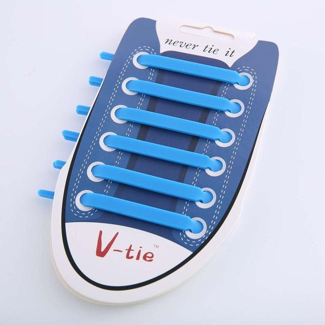 12 ชิ้น/เซ็ต Creative Unisex ผู้หญิงผู้ชายกีฬาวิ่งไม่มี Tie Shoelaces ซิลิโคนยืดหยุ่นรองเท้าลูกไม้สำหรับรองเท้าผ้าใบทั้งหมด