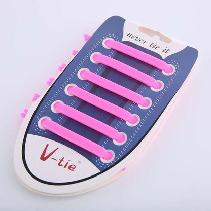 12 ชิ้น/เซ็ต Creative Unisex ผู้หญิงผู้ชายกีฬาวิ่งไม่มี Tie Shoelaces ซิลิโคนยืดหยุ่นรองเท้าลูกไม้สำหรับรองเท้าผ้าใบทั้งหมด