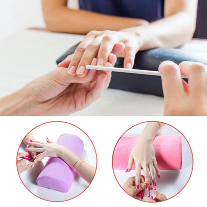 5 ชิ้นมือนุ่มวางล้างทำความสะอาดมือเบาะฟองน้ำผู้ถือหมอนที่วางแขนเล็บแต่งเล็บมือหมอนเบาะ
