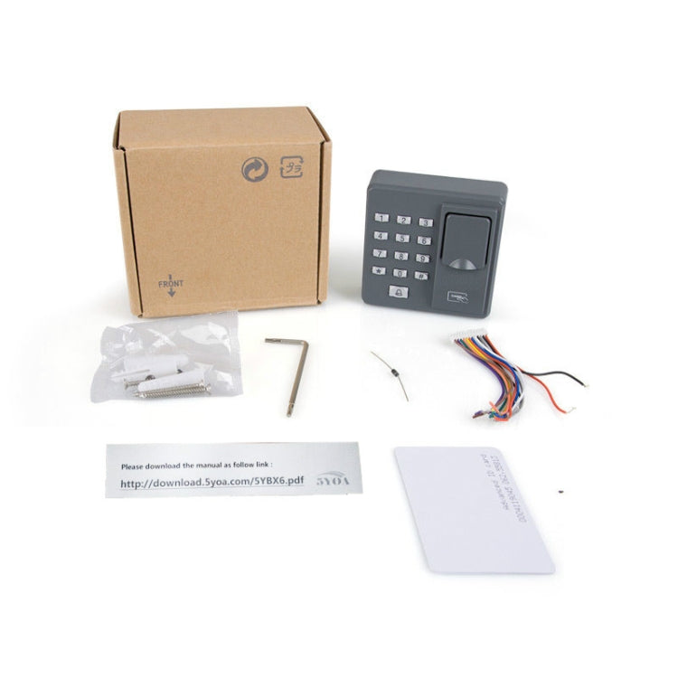 ZKTeco X6 เครื่องบันทึกเวลาด้วยลายนิ้วมือ All-in-one รหัสผ่านรูดควบคุมการเข้าถึงเครื่องบันทึกเวลาระบบควบคุมการเข้าถึงสำนักงานอัจฉริยะ