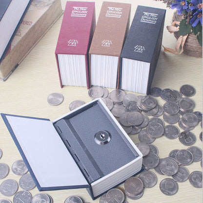 มินิพจนานุกรมตู้เซฟหนังสือ Secret Security ล็อค เงินสดเหรียญเงินเก็บอัญมณี Key Locker