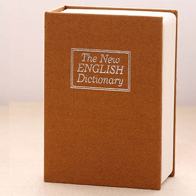 มินิพจนานุกรมตู้เซฟหนังสือ Secret Security ล็อค เงินสดเหรียญเงินเก็บอัญมณี Key Locker
