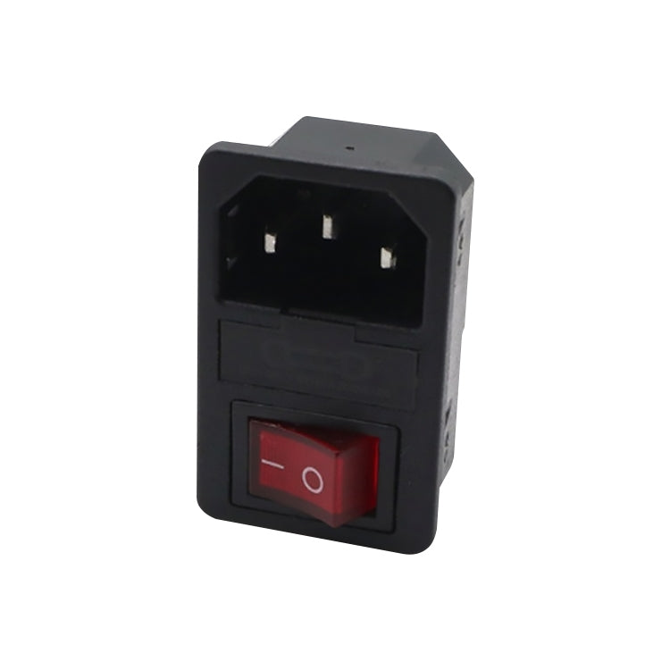 10 ชิ้น AC-01 ปลั๊กไฟสามพินพร้อมซ็อกเก็ตสวิตช์ความปลอดภัย, 10 PCS AC-01