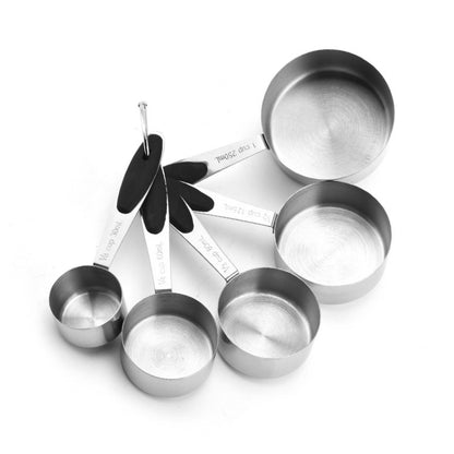 ชุดช้อนตวงสแตนเลสช้อนกาแฟเบเกอรี่อุปกรณ์ครัว, Measuring Cup 5 in 1, Measuring Spoon 5 in 1, 5 in 1 Measuring Cup(Color), 5 in 1 Measuring Spoon(Color)