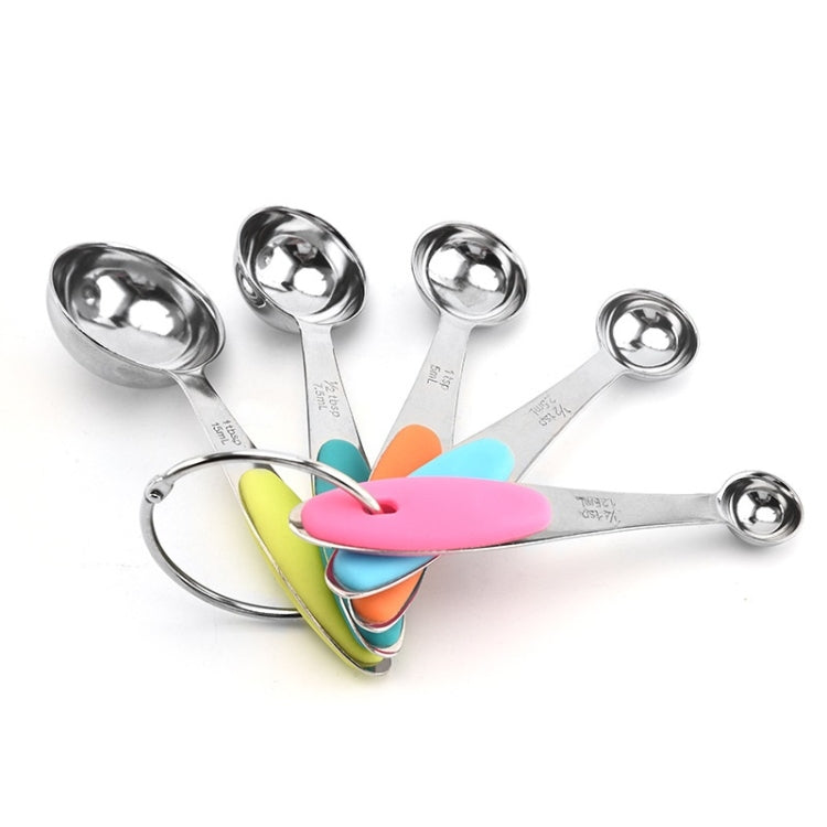 ชุดช้อนตวงสแตนเลสช้อนกาแฟเบเกอรี่อุปกรณ์ครัว, Measuring Cup 5 in 1, Measuring Spoon 5 in 1, 5 in 1 Measuring Cup(Color), 5 in 1 Measuring Spoon(Color)