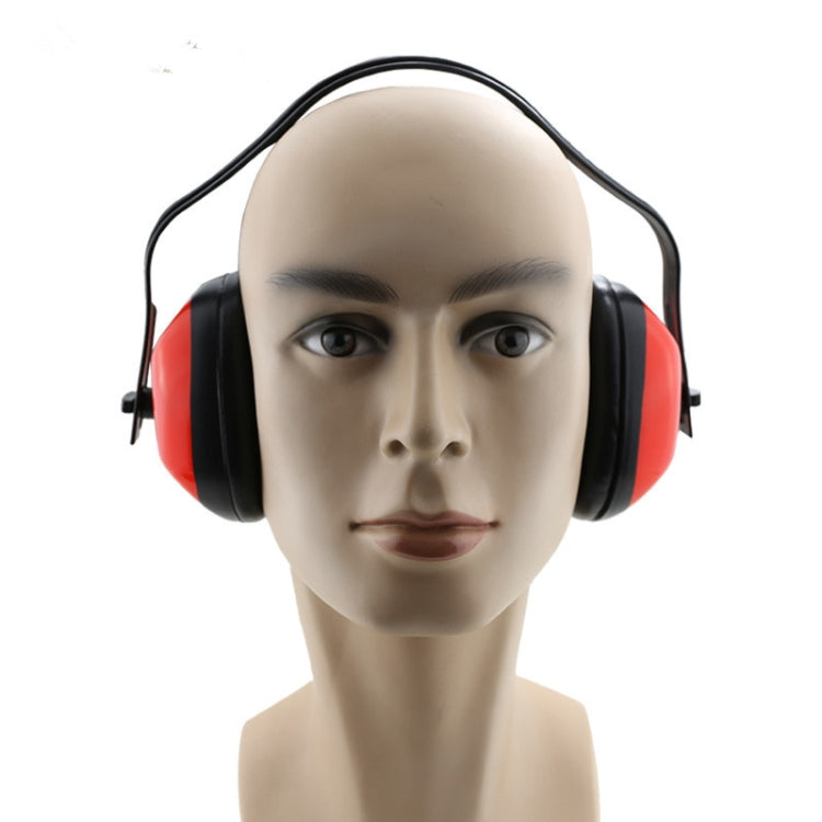 ป้องกันเสียงรบกวนทำงานนอนหลับป้องกันการได้ยินหูฟังป้องกัน Earmuffs, Red
