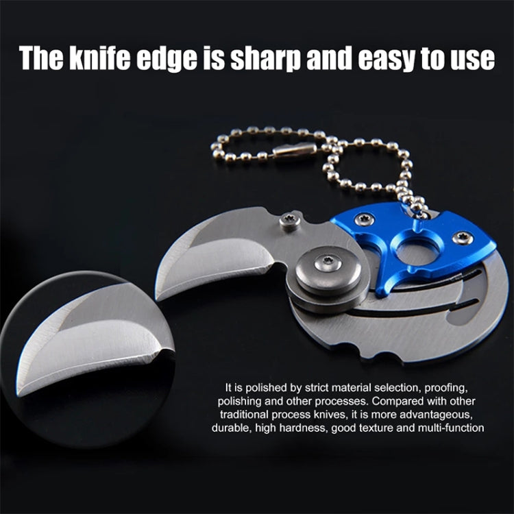แบบพกพามินิมีดพับใบมีดกระเป๋าขนาดเล็กกลางแจ้งทหาร Survival มีดพวงกุญแจ Multitool Self Defense