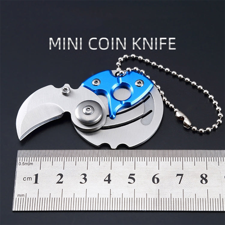 แบบพกพามินิมีดพับใบมีดกระเป๋าขนาดเล็กกลางแจ้งทหาร Survival มีดพวงกุญแจ Multitool Self Defense