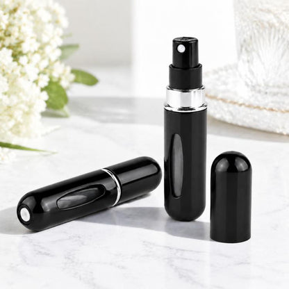 แบบพกพามินิอลูมิเนียมรีฟิลขวดน้ำหอมขวดสเปรย์ภาชนะเครื่องสำอางที่ว่างเปล่าเครื่องฉีดน้ำ, ความจุ: 5 มล, Metal