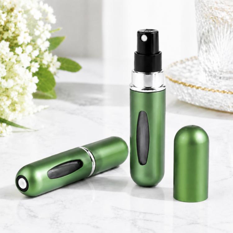 แบบพกพามินิอลูมิเนียมรีฟิลขวดน้ำหอมขวดสเปรย์ภาชนะเครื่องสำอางที่ว่างเปล่าเครื่องฉีดน้ำ, ความจุ: 5 มล, Metal