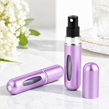 แบบพกพามินิอลูมิเนียมรีฟิลขวดน้ำหอมขวดสเปรย์ภาชนะเครื่องสำอางที่ว่างเปล่าเครื่องฉีดน้ำ, ความจุ: 5 มล, Metal