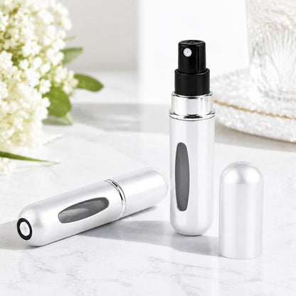 แบบพกพามินิอลูมิเนียมรีฟิลขวดน้ำหอมขวดสเปรย์ภาชนะเครื่องสำอางที่ว่างเปล่าเครื่องฉีดน้ำ, ความจุ: 5 มล, Metal