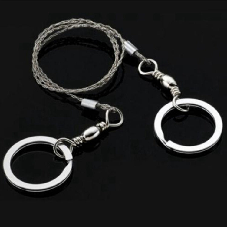 สแตนเลสสตีลแบบพกพา ลวด Outdoor Survival Self Defense Chainsaws Hand Fret เครื่องมือ, Hand Saw (Silver)