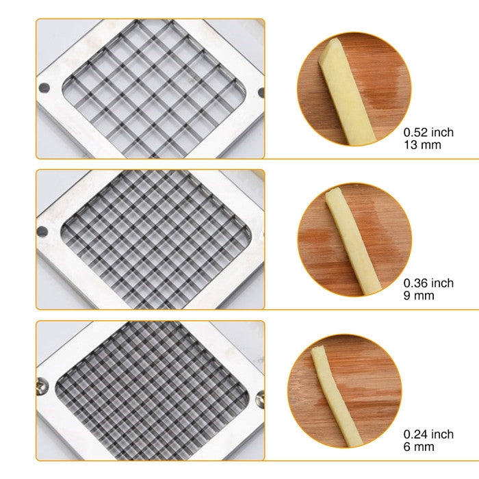 คู่มือเครื่องตัด French Fries เครื่องตัดมันฝรั่งชิปใบมีดผักผลไม้เครื่อง, Potato Cutter 1