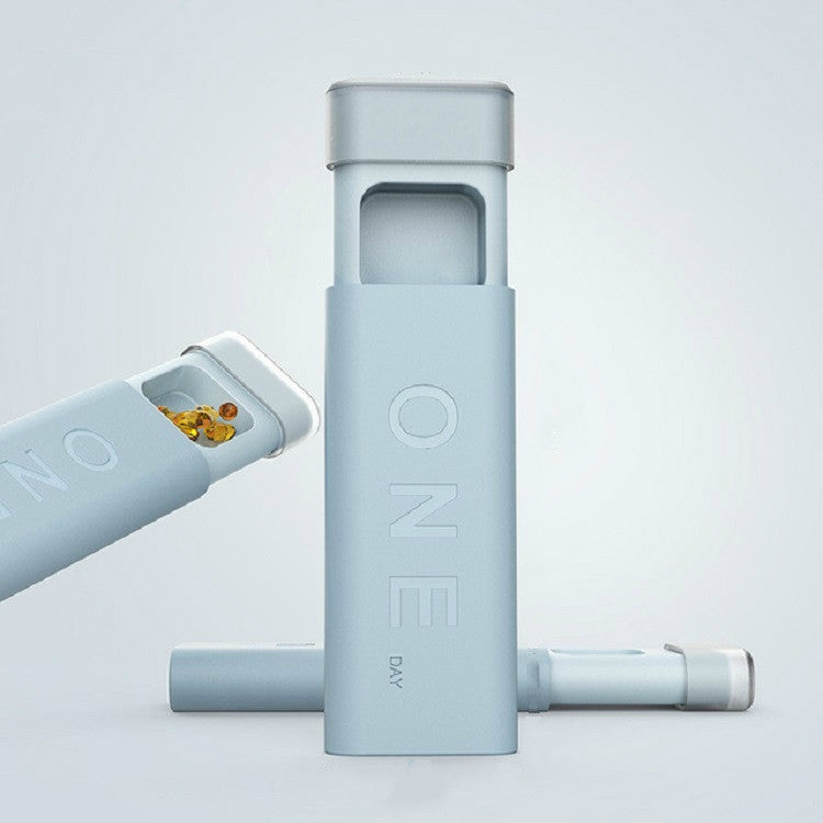แบบพกพา Mini Dispensing Pill Box Store ยากล่องปิดผนึก
