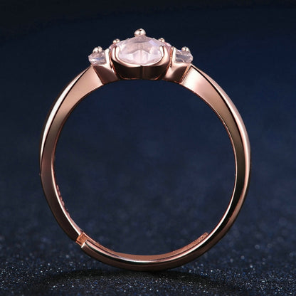 ผู้หญิงคริสตัลน่ารัก Cat Claw เปิดเครื่องประดับแหวนปรับได้