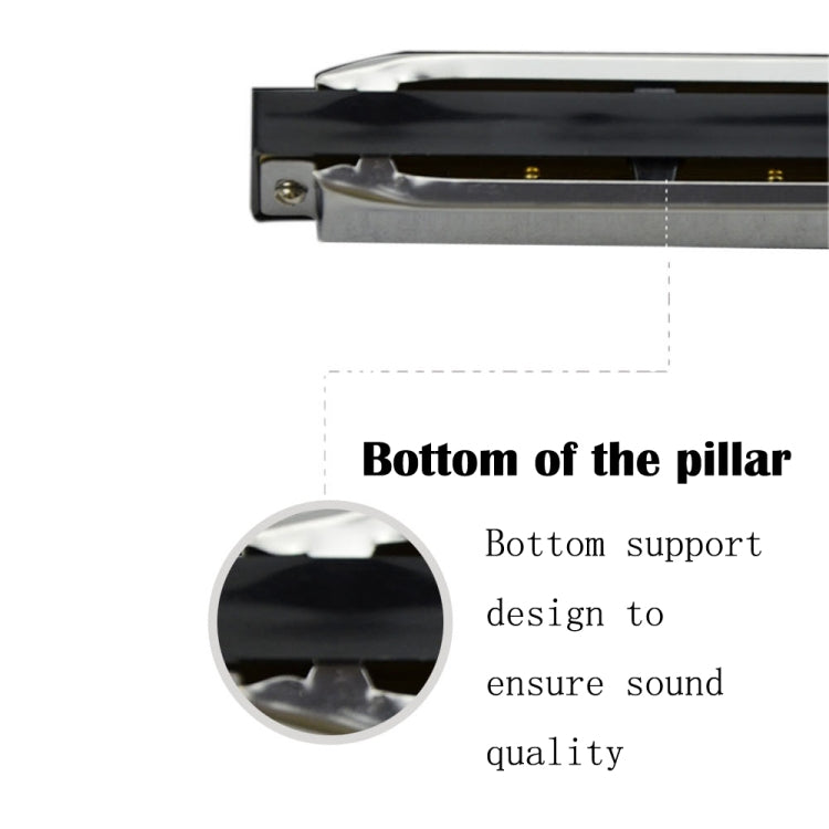 Swan 2 ชิ้น 10 หลุมเต็มรูปแบบ Bruce Harmonica เริ่มต้นเด็กนักเรียนผู้ใหญ่เล่นเครื่องดนตรี, Swan 10 Holes Bruce Harmonica