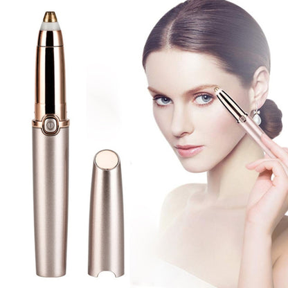 ปุ่มกดไฟฟ้าคิ้วTrimmerอุปกรณ์กำจัดขนอัตโนมัติ, Push Button Rose Gold, Push Button Pearl Whit