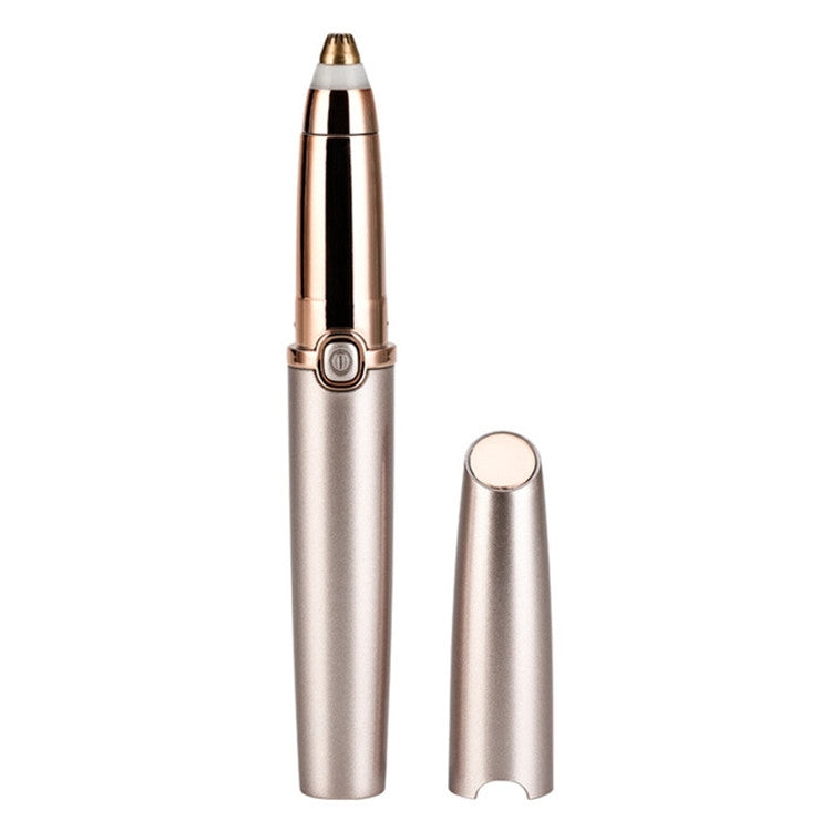 ปุ่มกดไฟฟ้าคิ้วTrimmerอุปกรณ์กำจัดขนอัตโนมัติ, Push Button Rose Gold, Push Button Pearl Whit