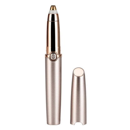 ปุ่มกดไฟฟ้าคิ้วTrimmerอุปกรณ์กำจัดขนอัตโนมัติ, Push Button Rose Gold, Push Button Pearl Whit