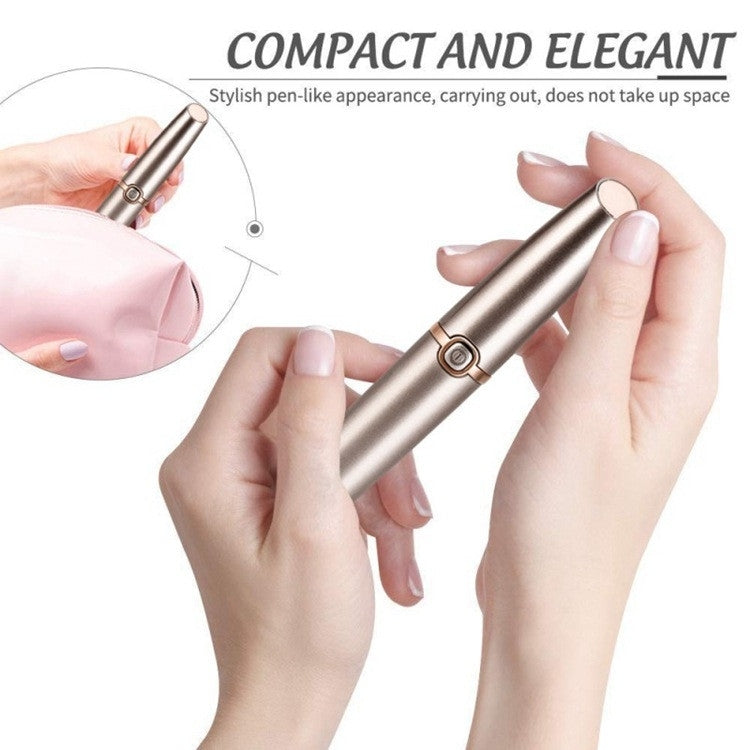 ปุ่มกดไฟฟ้าคิ้วTrimmerอุปกรณ์กำจัดขนอัตโนมัติ, Push Button Rose Gold, Push Button Pearl Whit