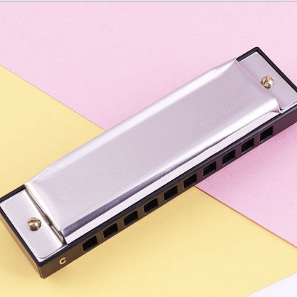 BEE 10 หลุมดูอัลโทน C Tone Brace Harmonica, สีเงิน, สีน้ำเงิน, สีดำ, สีแดง