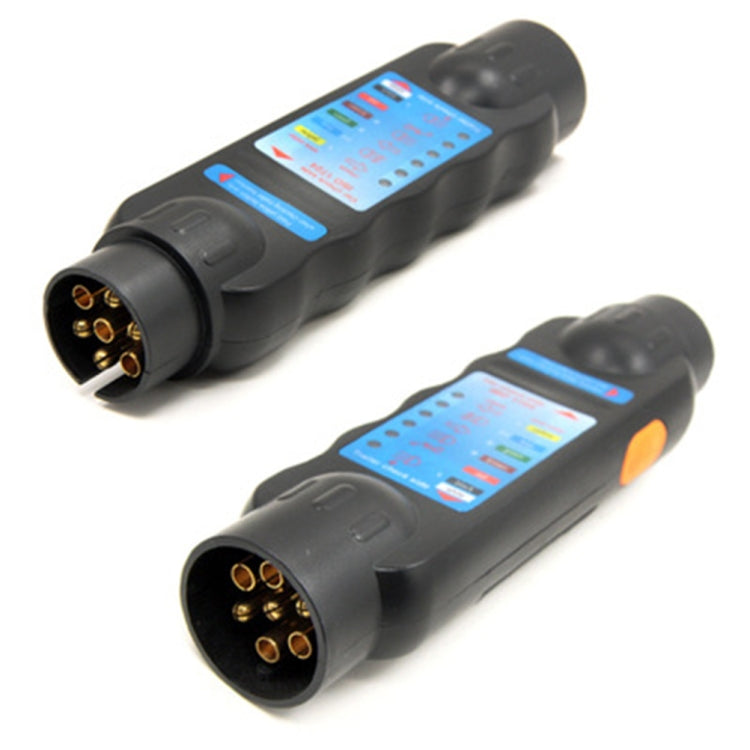 JHT4003 ยุโรป 12V 7 Pin รถบรรทุกรถพ่วงปลั๊กเครื่องทดสอบซ็อกเก็ตวงจรสายไฟเครื่องมือทดสอบแสง, JHT4003  7 Pin
