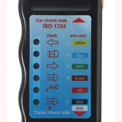 JHT4003 ยุโรป 12V 7 Pin รถบรรทุกรถพ่วงปลั๊กเครื่องทดสอบซ็อกเก็ตวงจรสายไฟเครื่องมือทดสอบแสง, JHT4003  7 Pin