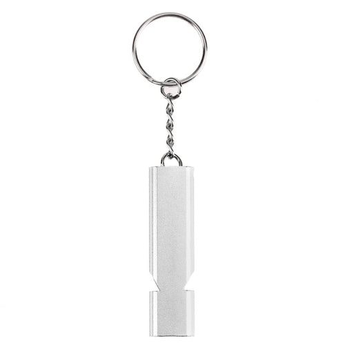 Mini แบบพกพา 120 db ท่อคู่เดซิเบลสูงกลางแจ้ง Camping Hiking Survival Whistle คู่-ความถี่นกหวีดฉุกเฉินพวงกุญแจ, 3 PCS Silver, 3 PCS Gold