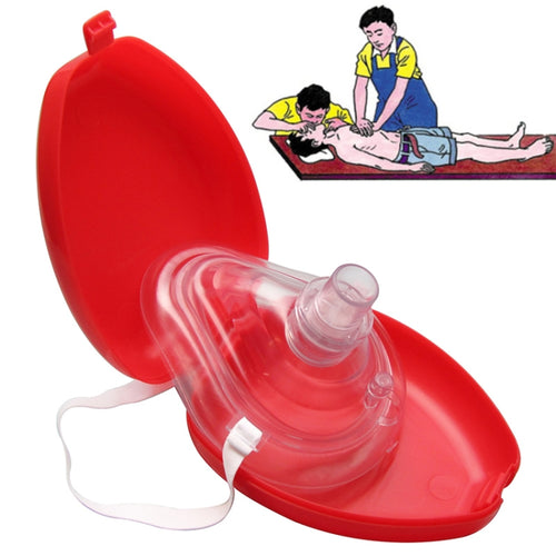 CPR Resuscitator Rescue Emergency First Aid หน้ากากช่วยหายใจปาก Breath One-way Valve เครื่องมือ