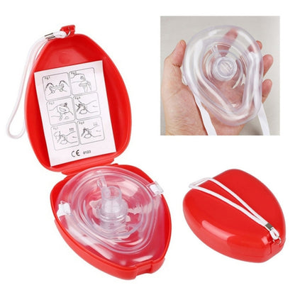 CPR Resuscitator Rescue Emergency First Aid หน้ากากช่วยหายใจปาก Breath One-way Valve เครื่องมือ