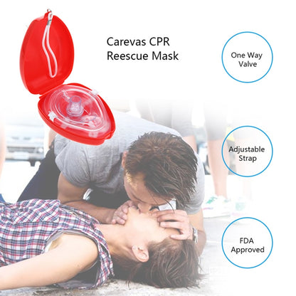 CPR Resuscitator Rescue Emergency First Aid หน้ากากช่วยหายใจปาก Breath One-way Valve เครื่องมือ