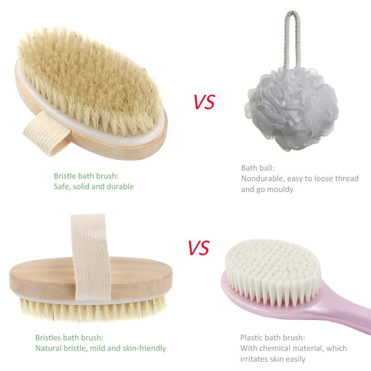แปรงสปาขนนุ่มธรรมชาติไม่มีด้ามจับ, Soft Natural Bristle