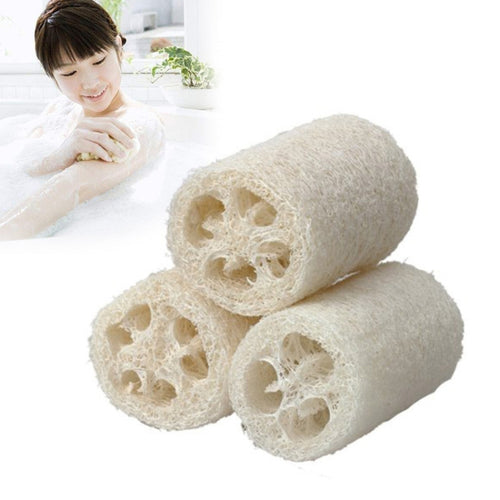 อาบน้ำฟองน้ำอาบน้ำ Body Scrubber ธรรมชาติ Loofah Luffa Loofa นวดอาบน้ำ Body Sponge Scrubber