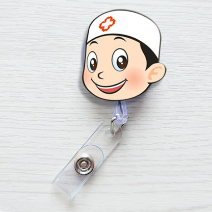 น่ารัก Retractable Badge Reel นักเรียนพยาบาล ID นามบัตร Badge, ID Name Card Badge