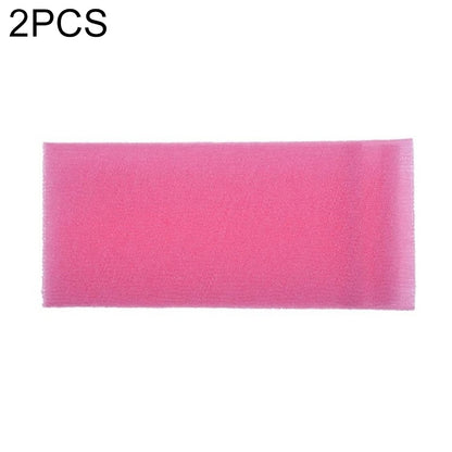 2 PCS ยาวตาข่ายไนลอนอาบน้ำ Body ซักผ้าทำความสะอาด Exfoliate พัฟขัดผ้าขนหนูผ้า Scrubbers Body Face WASH ทำความสะอาดผ้าขนหนู