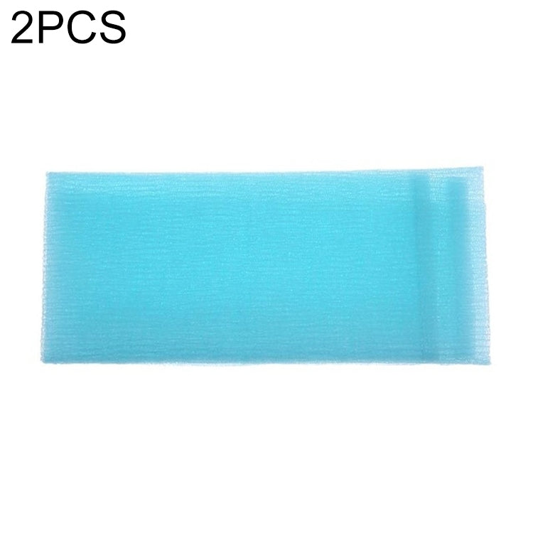 2 PCS ยาวตาข่ายไนลอนอาบน้ำ Body ซักผ้าทำความสะอาด Exfoliate พัฟขัดผ้าขนหนูผ้า Scrubbers Body Face WASH ทำความสะอาดผ้าขนหนู