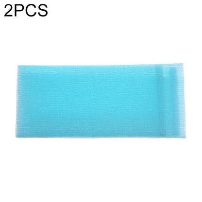 2 PCS ยาวตาข่ายไนลอนอาบน้ำ Body ซักผ้าทำความสะอาด Exfoliate พัฟขัดผ้าขนหนูผ้า Scrubbers Body Face WASH ทำความสะอาดผ้าขนหนู