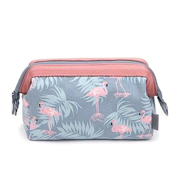กระเป๋าเครื่องสำอางผู้หญิง Necessaire Make Up กระเป๋าเดินทางกันน้ำแบบพกพากระเป๋าแต่งหน้าชุดเครื่องแป้ง
