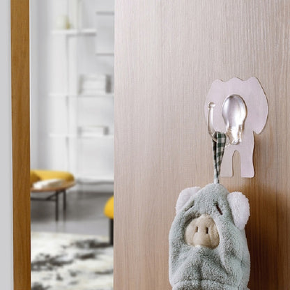 10 ชิ้นสร้างสรรค์ช้างตะขอห้องครัวห้องน้ำกันน้ำผนังตะขอ, Waterproof Wall Hook