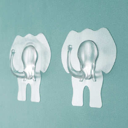 10 ชิ้นสร้างสรรค์ช้างตะขอห้องครัวห้องน้ำกันน้ำผนังตะขอ, Waterproof Wall Hook