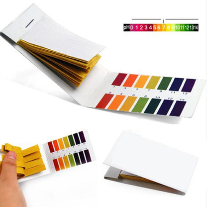 80 แถบกระดาษทดสอบ PH ตัวบ่งชี้สารสีน้ำเงินกระดาษชุดมลพิษทางน้ำ, 80 Strips
