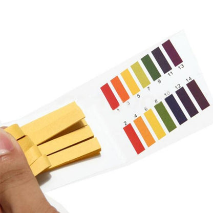 80 แถบกระดาษทดสอบ PH ตัวบ่งชี้สารสีน้ำเงินกระดาษชุดมลพิษทางน้ำ, 80 Strips