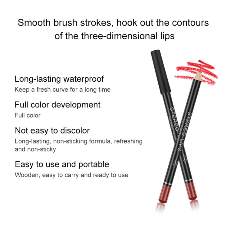 เซ็กซี่ Matte Lip Stick Lipliner Lip Liner ดินสอ Matt Nude Lipsliner ปากกาชุดเครื่องมือแต่งหน้าความงามเครื่องสำอางค์