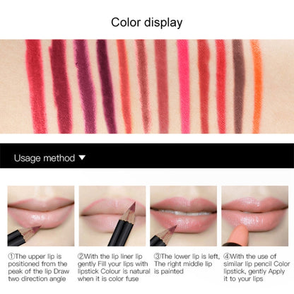เซ็กซี่ Matte Lip Stick Lipliner Lip Liner ดินสอ Matt Nude Lipsliner ปากกาชุดเครื่องมือแต่งหน้าความงามเครื่องสำอางค์