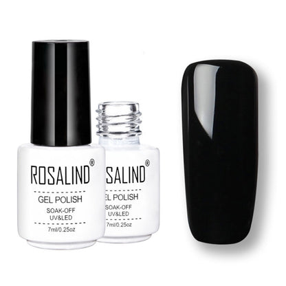 เจล ROSALIND ชุดทาเล็บ UV รองพื้นกึ่งถาวรเคลือบด้านบนโพลีเจลเคลือบเงาเล็บแต่งเล็บเจลความจุ: 7 มล., 02, 03, 2452, 2455, 2456, 2458, 2459, 2460, 2501, 2506, 2519, 2551, 2552, 2554, 2555, 2556, 2557, 2558, 2559, 2560, 2561, 2562