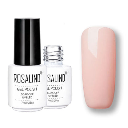 เจล ROSALIND ชุดทาเล็บ UV รองพื้นกึ่งถาวรเคลือบด้านบนโพลีเจลเคลือบเงาเล็บแต่งเล็บเจลความจุ: 7 มล., 02, 03, 2452, 2455, 2456, 2458, 2459, 2460, 2501, 2506, 2519, 2551, 2552, 2554, 2555, 2556, 2557, 2558, 2559, 2560, 2561, 2562